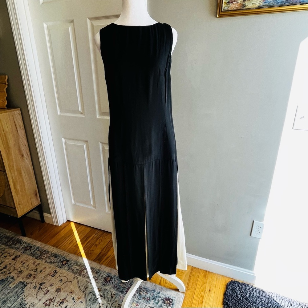 Bitte Kai Rand Black White Split Skirt Sleeveless Maxi Dress EU 36/38 US S/M - Picture 2 of 12